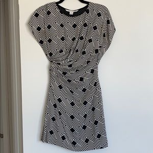 Black & White DVF Dress